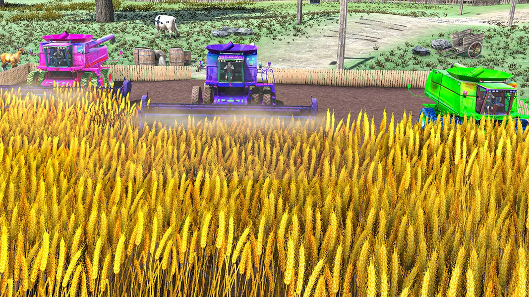 Tractor cargo games: farm game - Gameplay image of android game