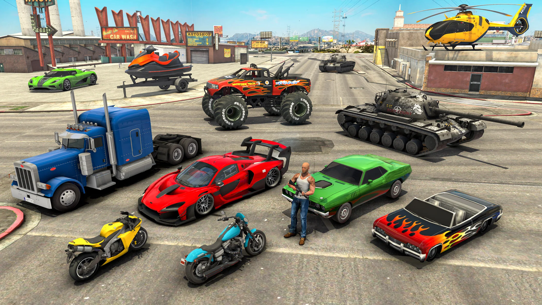 Gangster City Mafia Gang Games - Gameplay image of android game