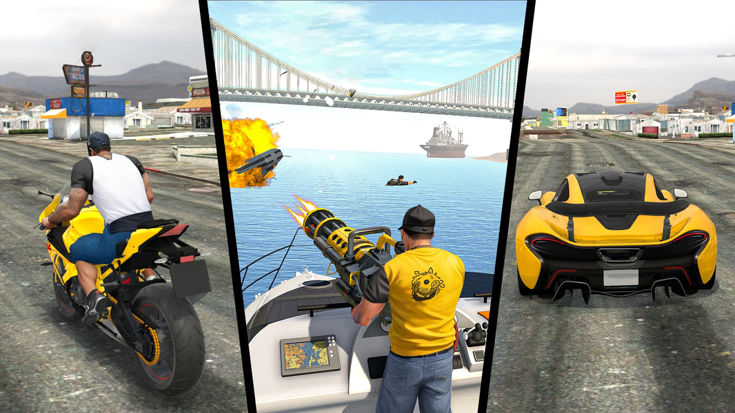 Gangster City Mafia Gang Games - Gameplay image of android game