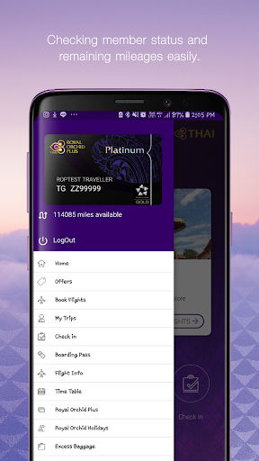 Thai Airways - عکس برنامه موبایلی اندروید