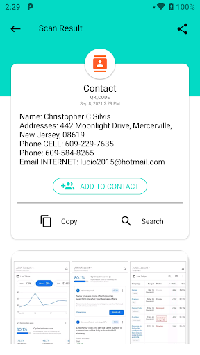 QR and Barcode scanner 2K - Image screenshot of android app