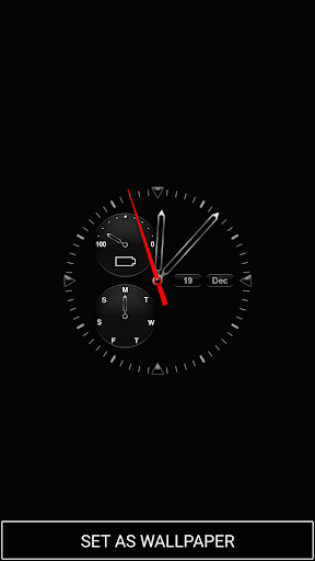 Cool Clock Live Wallpaper - Image screenshot of android app
