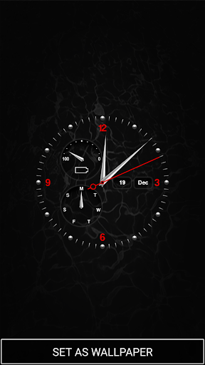 Cool Clock Live Wallpaper - عکس برنامه موبایلی اندروید
