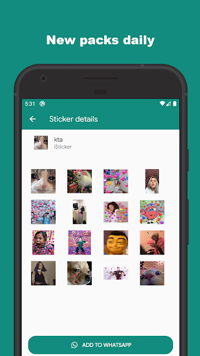 Animated stickers for WhatsApp - Image screenshot of android app