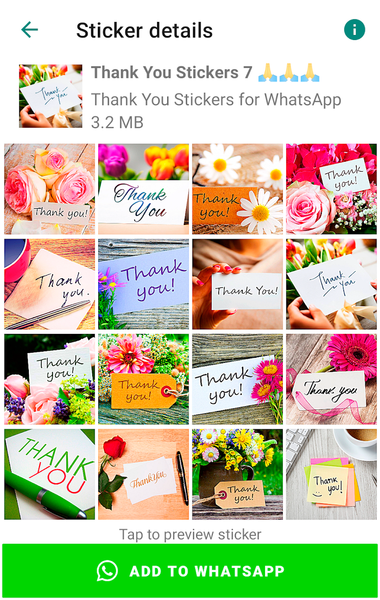 Thank You Sticker for WhatsApp - Image screenshot of android app