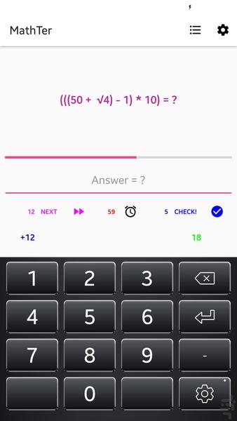 MathTer - Gameplay image of android game