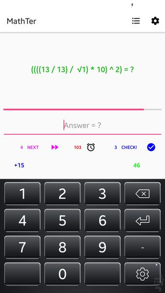 MathTer - Gameplay image of android game
