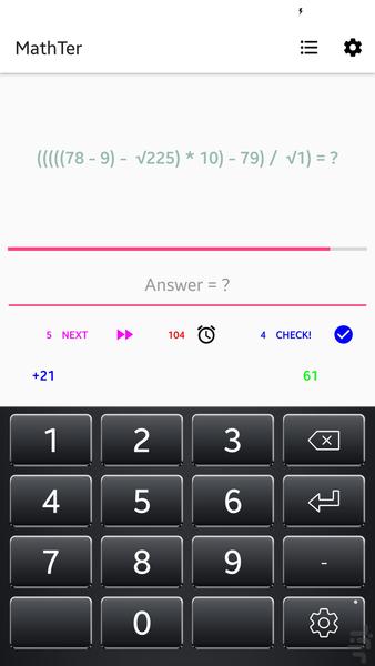 MathTer - Gameplay image of android game