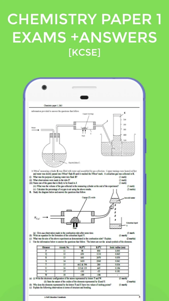 Chemistry Mock Exams + Answers - Image screenshot of android app