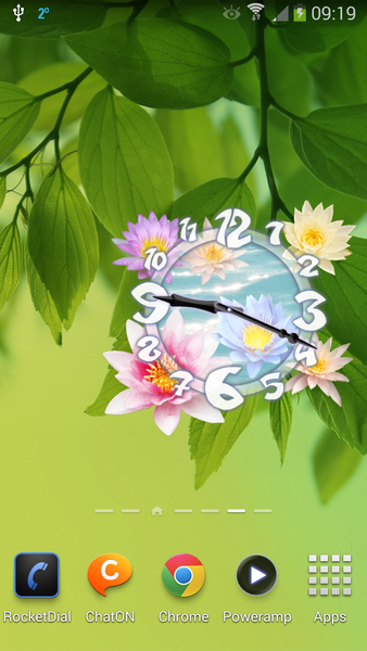 Sacred Flower Clock Widget - عکس برنامه موبایلی اندروید