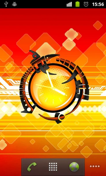 Futuristic Clock live wallpape - عکس برنامه موبایلی اندروید