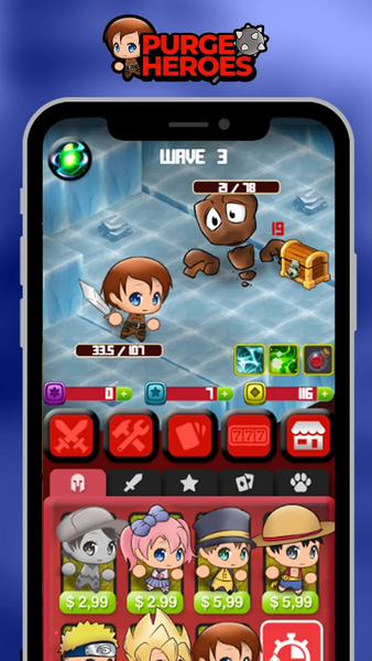 Purge Heroes - Gameplay image of android game
