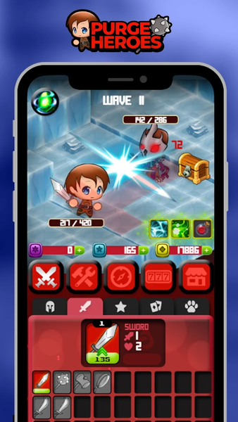 Purge Heroes - Gameplay image of android game
