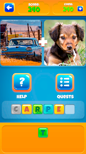 2 Pics 1Word. Offline Games - Gameplay image of android game