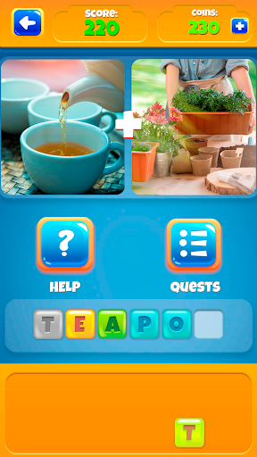 2 Pics 1Word. Offline Games - Gameplay image of android game