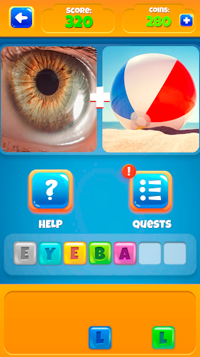 2 Pics 1Word. Offline Games - Gameplay image of android game