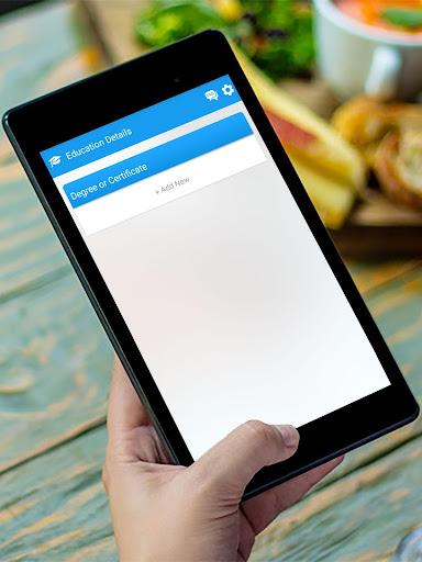Easy Resume Builder App - PDF - Image screenshot of android app