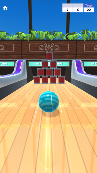 Skyline Bowling - Gameplay image of android game