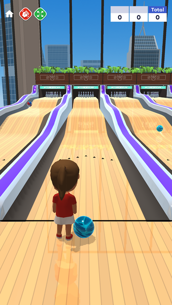 Skyline Bowling - Gameplay image of android game