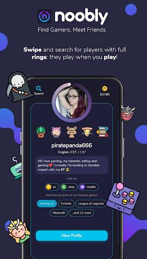 Noobly: find gamer friends! - عکس برنامه موبایلی اندروید