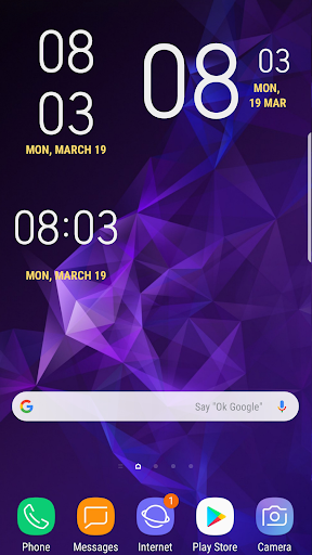 Clock Widget Galaxy s۲۳ Ultra - عکس برنامه موبایلی اندروید