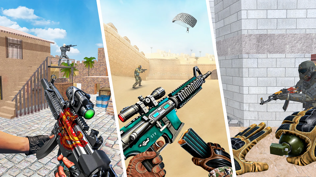 Gun Game ۳d FPS Shooting Games - عکس بازی موبایلی اندروید