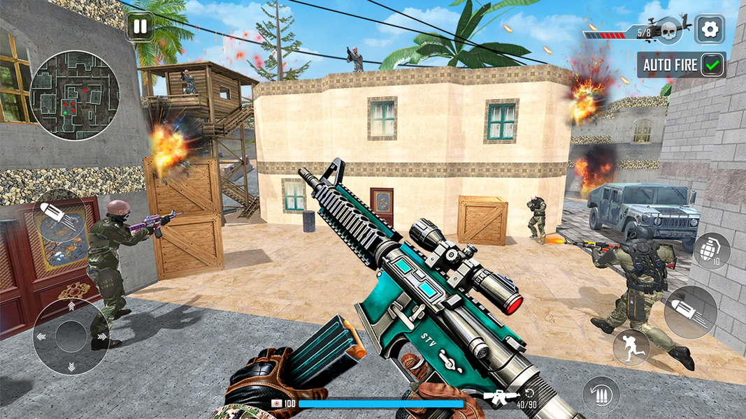 Gun Game 3d FPS Shooting Games - عکس بازی موبایلی اندروید