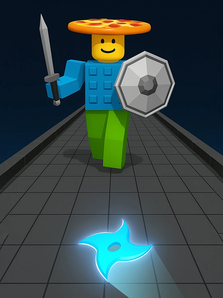 Shuriken Slice a Memerot - Gameplay image of android game