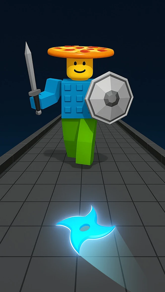 Shuriken Slice a Memerot - Gameplay image of android game