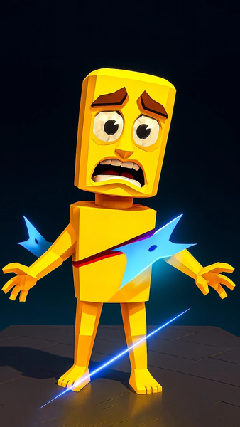 Shuriken Slice a Memerot - Gameplay image of android game