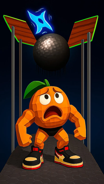 Shuriken Slice a Memerot - Gameplay image of android game