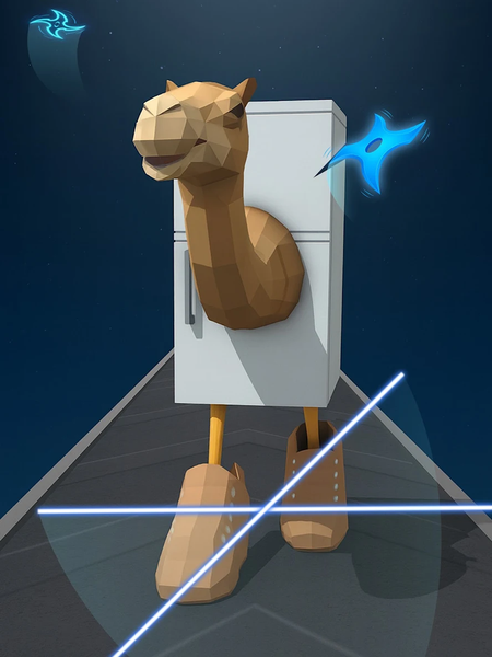 Shuriken Slice a Memerot - Gameplay image of android game