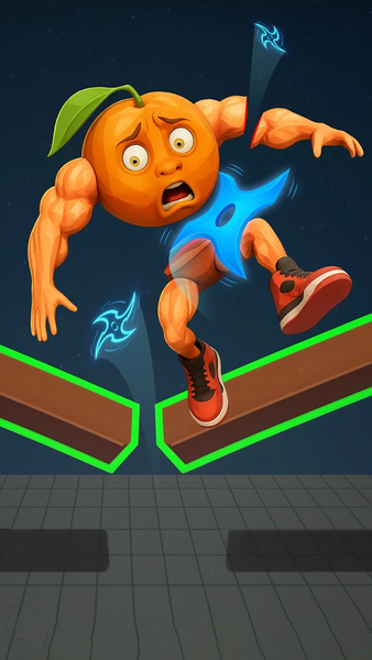 Shuriken Slice a Memerot - Gameplay image of android game