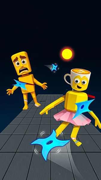 Shuriken Slice a Memerot - Gameplay image of android game