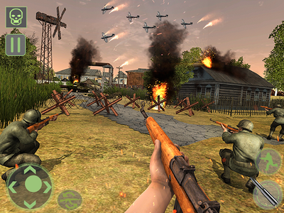 Frontline World War 2 FPS shot - Gameplay image of android game
