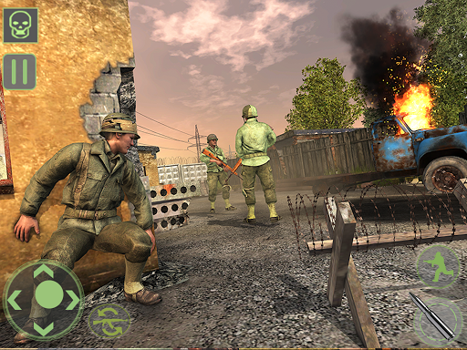 Frontline World War 2 FPS shot - Gameplay image of android game