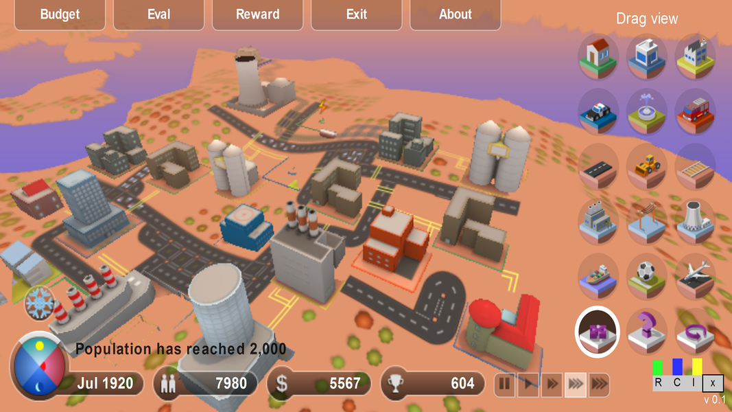 Perfect City - Design & build - Gameplay image of android game