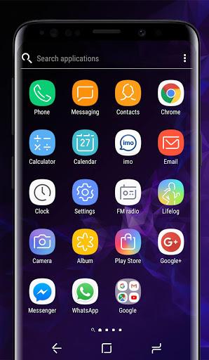 Galaxy S9 purple Theme - Image screenshot of android app