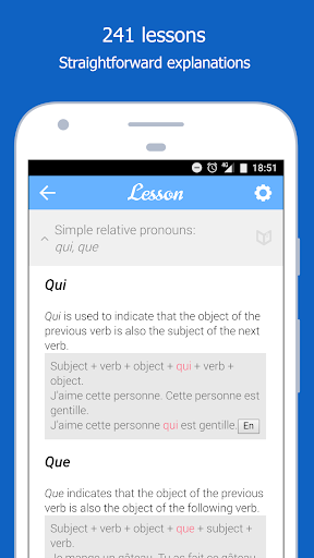 Dr French, French grammar - Image screenshot of android app