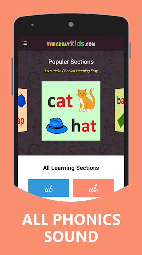 Phonics Sounds For Kids - Image screenshot of android app