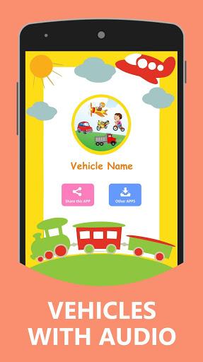 Vehicles Name Sound for Kids - عکس برنامه موبایلی اندروید