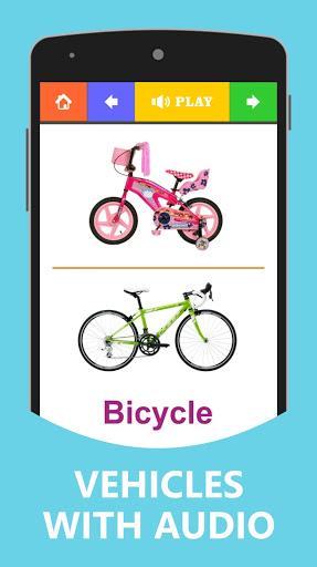 Vehicles Name Sound for Kids - Image screenshot of android app