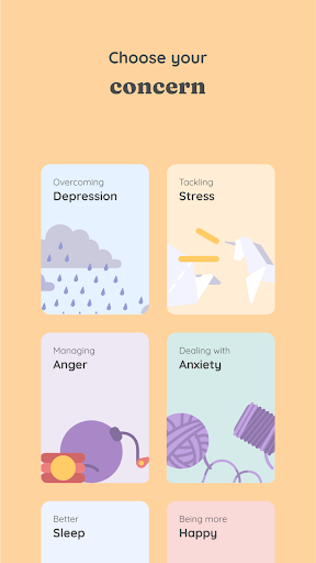 InnerHour Self-Care Therapy: Anxiety & Depression – آرامش و کاهش استرس - عکس برنامه موبایلی اندروید
