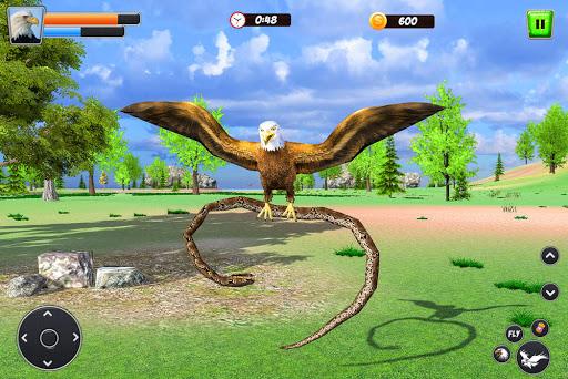 Eagle Simulator: Flying Bird Family Games - Gameplay image of android game