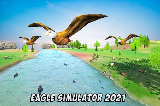 Eagle Simulator: Flying Bird Family Games - عکس بازی موبایلی اندروید
