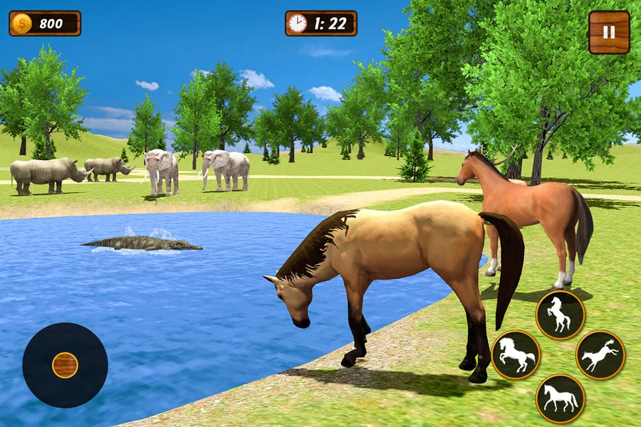 Wild Horse Family Simulator - عکس بازی موبایلی اندروید