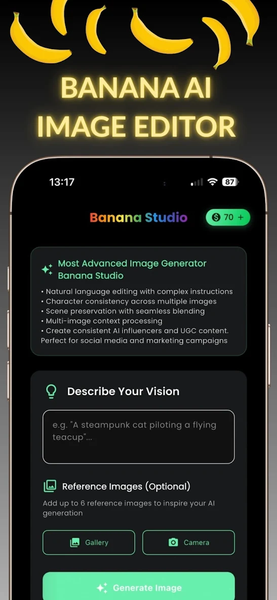 Nano Banana - AI Image Editor - Image screenshot of android app