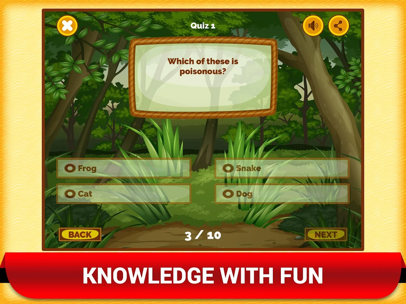 Zoo Animal Quiz Trivia Games - Gameplay image of android game