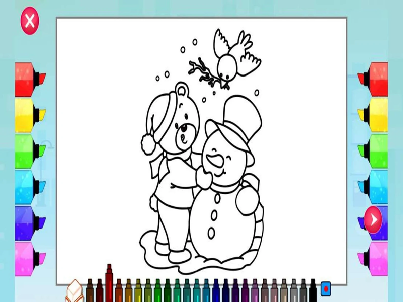 Christmas Book Coloring Pages - عکس بازی موبایلی اندروید