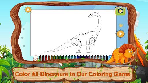 Dinosaur Coloring Games Puzzle - Image screenshot of android app